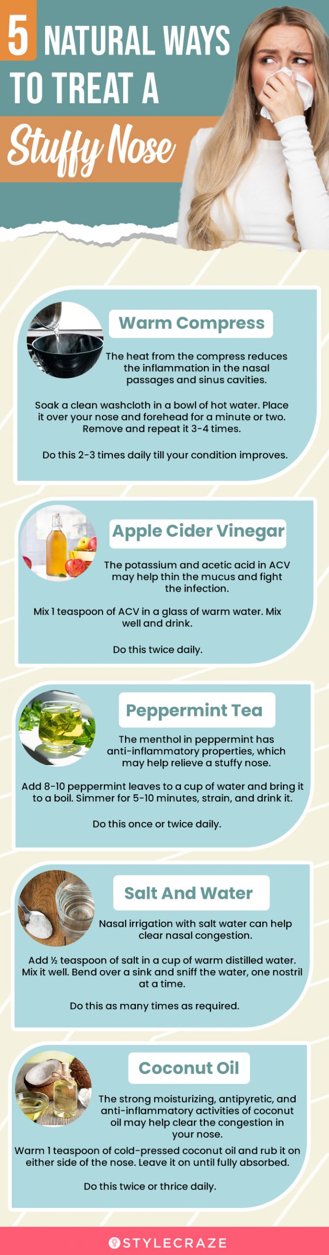 5 natural ways to treat a stuffy nose (infographic)