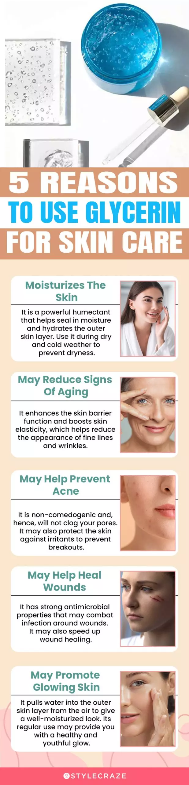 5 reasons for using glycerin for your skin (infographic)