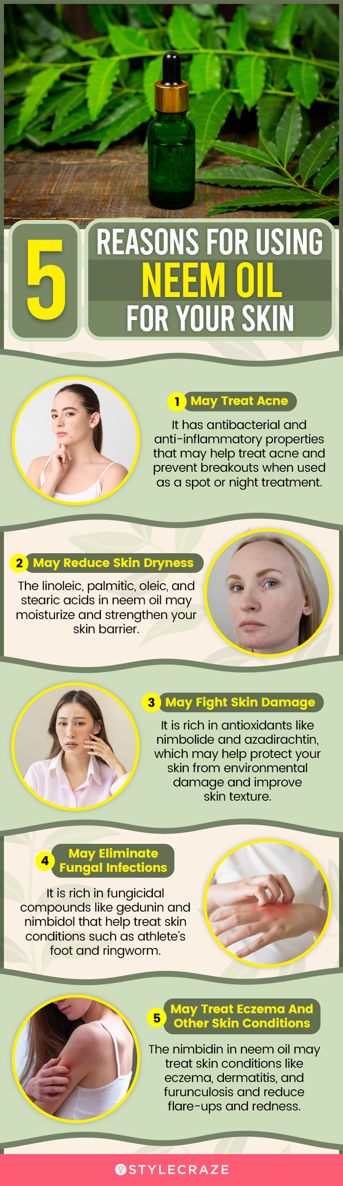 5 reasons for using neem oil for your skin (infographic)