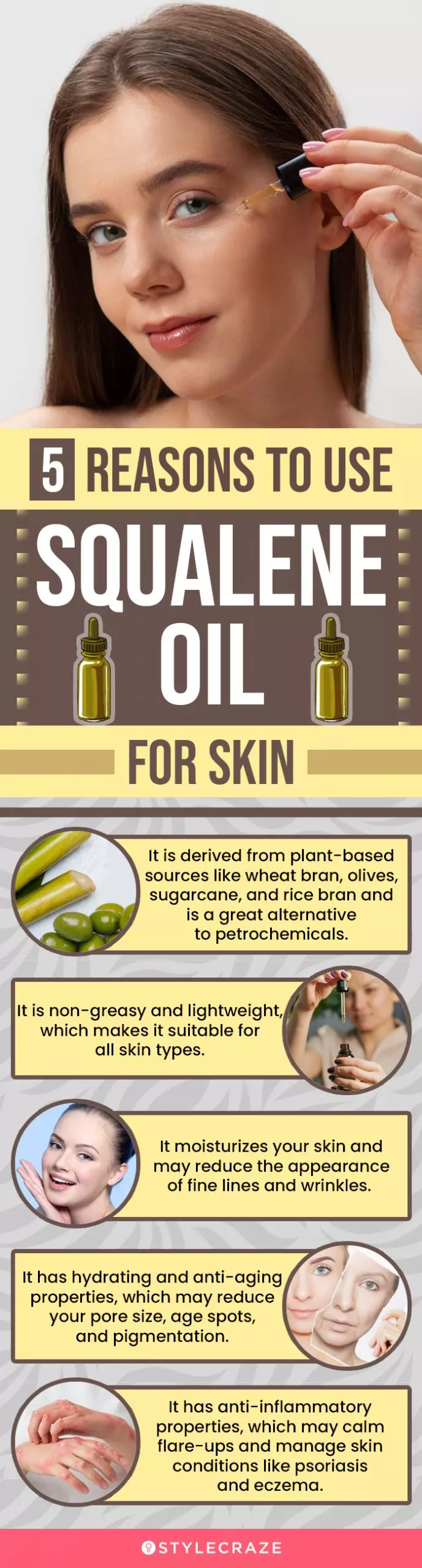 5 reasons for using squalene oil for skin (infographic)
