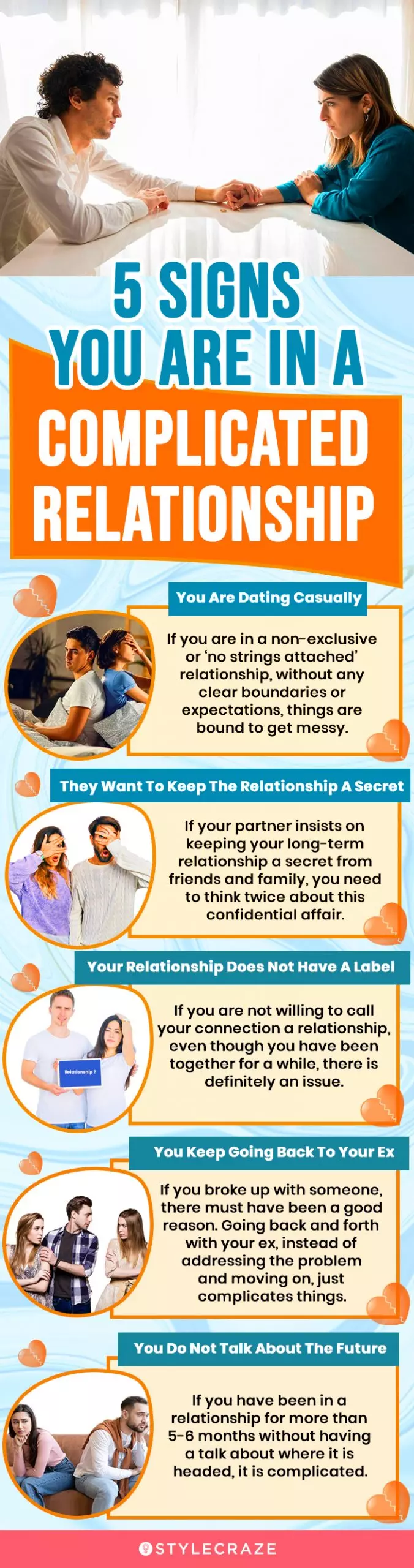 5 signs that you are in a complicated relationship (infographic)