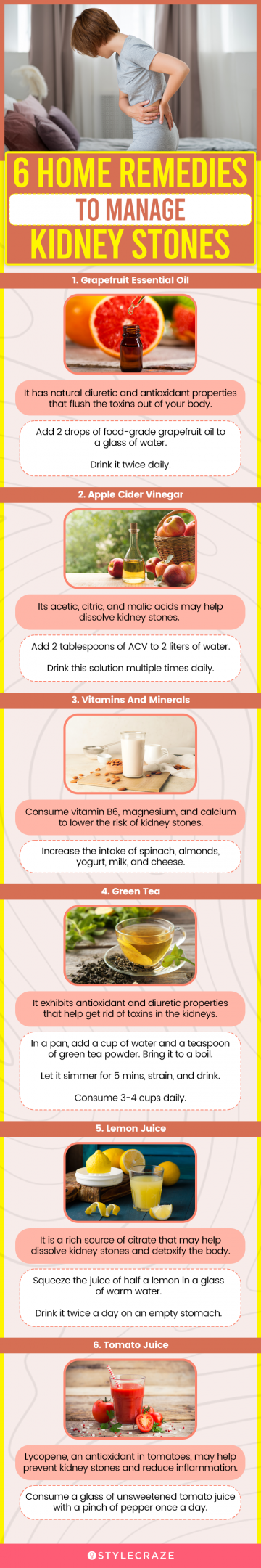 6 home remedies to manage kidney stones (infographic)