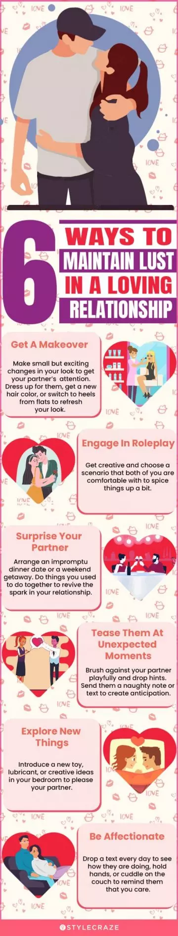 6 ways to maintain lust in a loving relationship (infographic)