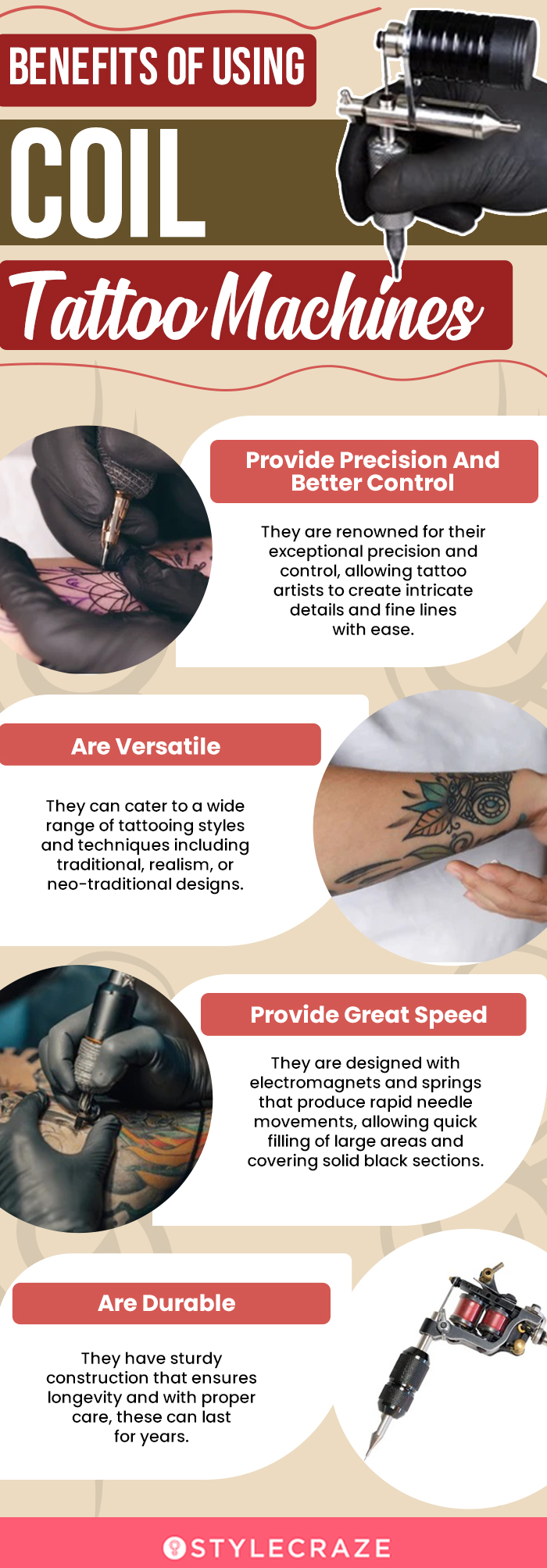 Benefits Of Using Coil Tattoo Machines (infographic)