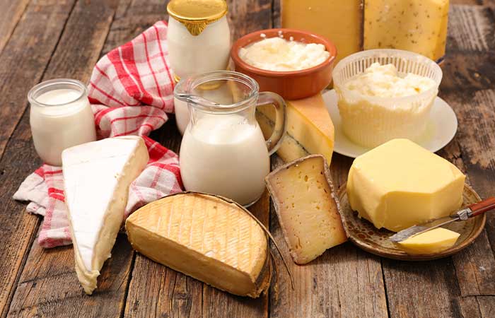 Dairy products to include in the menopause diet