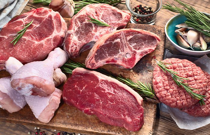Different types of meat can be eaten on the GAPS diet