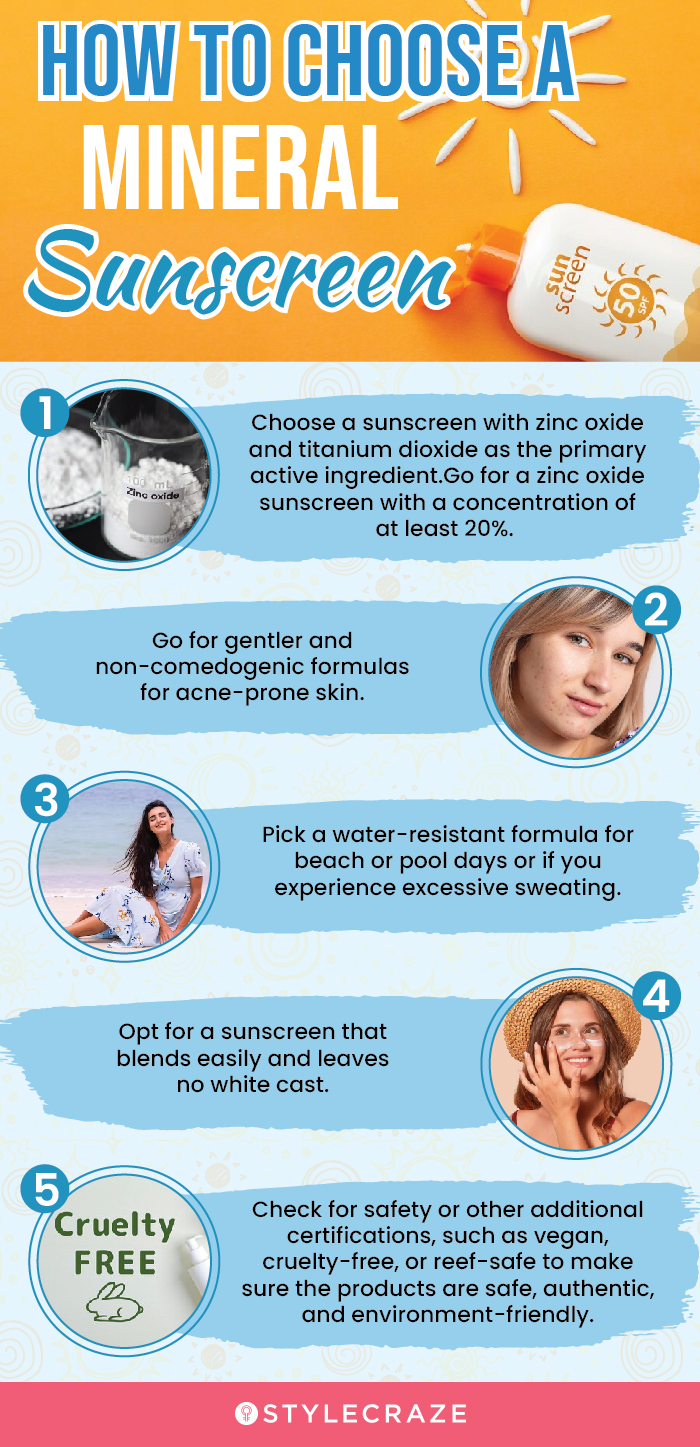 How To Choose The Best Mineral Sunscreen (infographic)