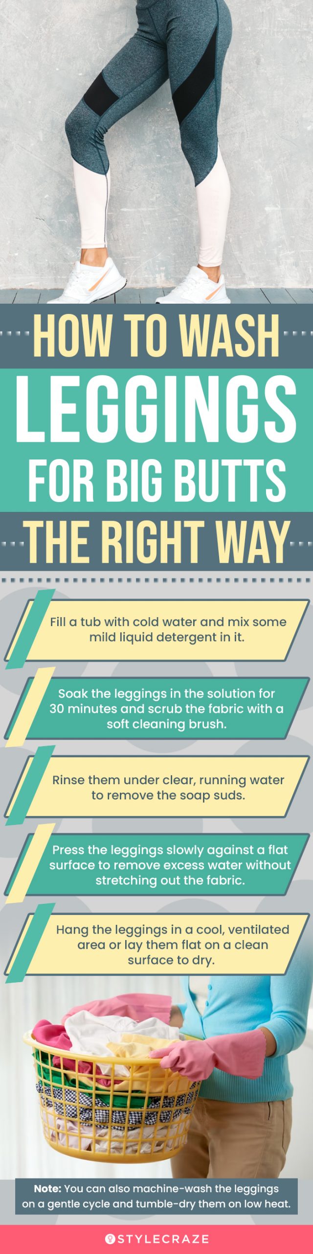 How To Wash Leggings For Big Butts The Right Way (infographic)