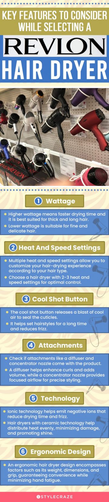 Key Features To Consider While Selecting A Revlon Hair Dryer (infographic)