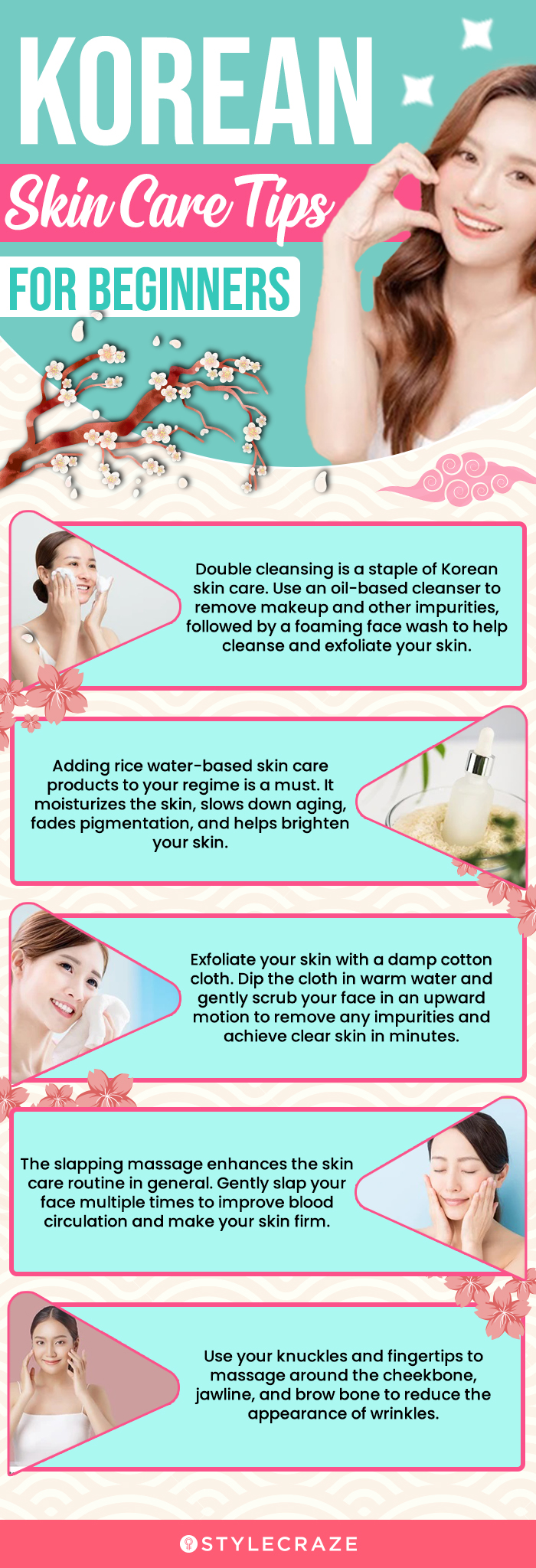 Korean Skin Care Tips For Beginners (infographic)