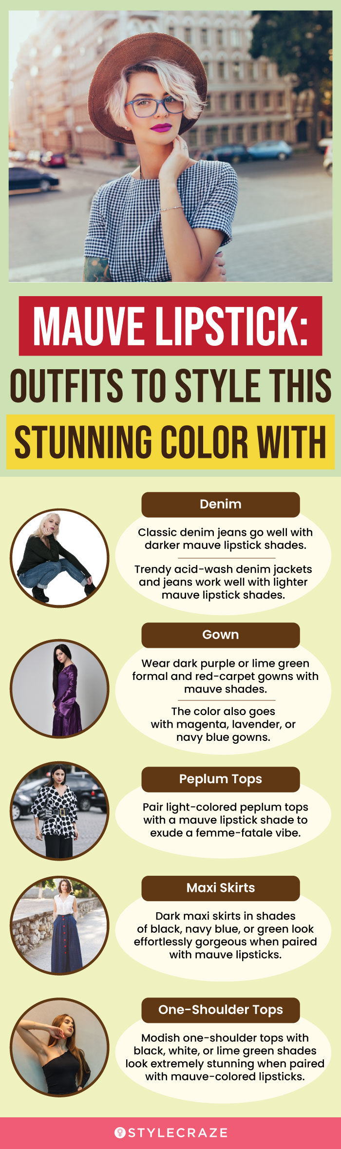 Mauve Lipstick: Outfits To Style This Stunning Color With (infographic)