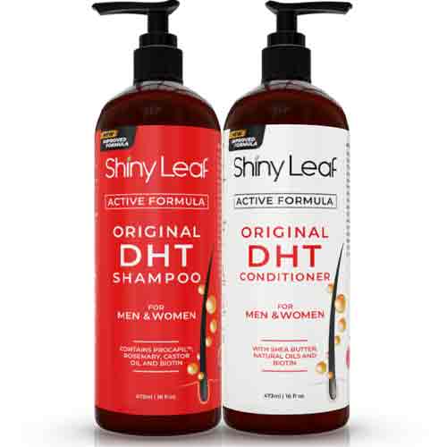 Shiny Leaf DHT Blocker Shampoo And Conditioner