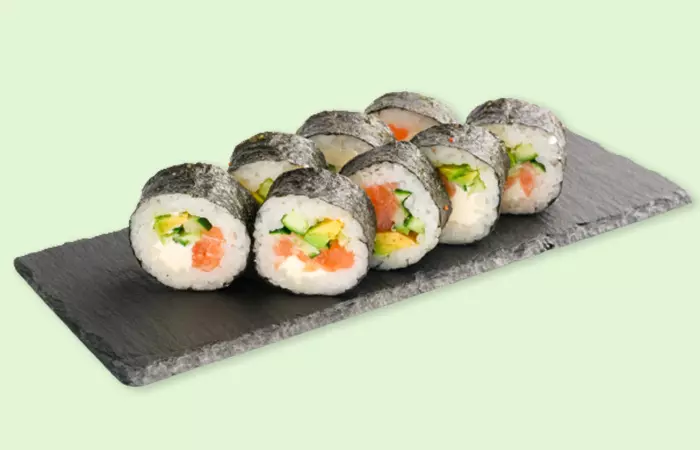 Sushi rolls for the Japanese diet