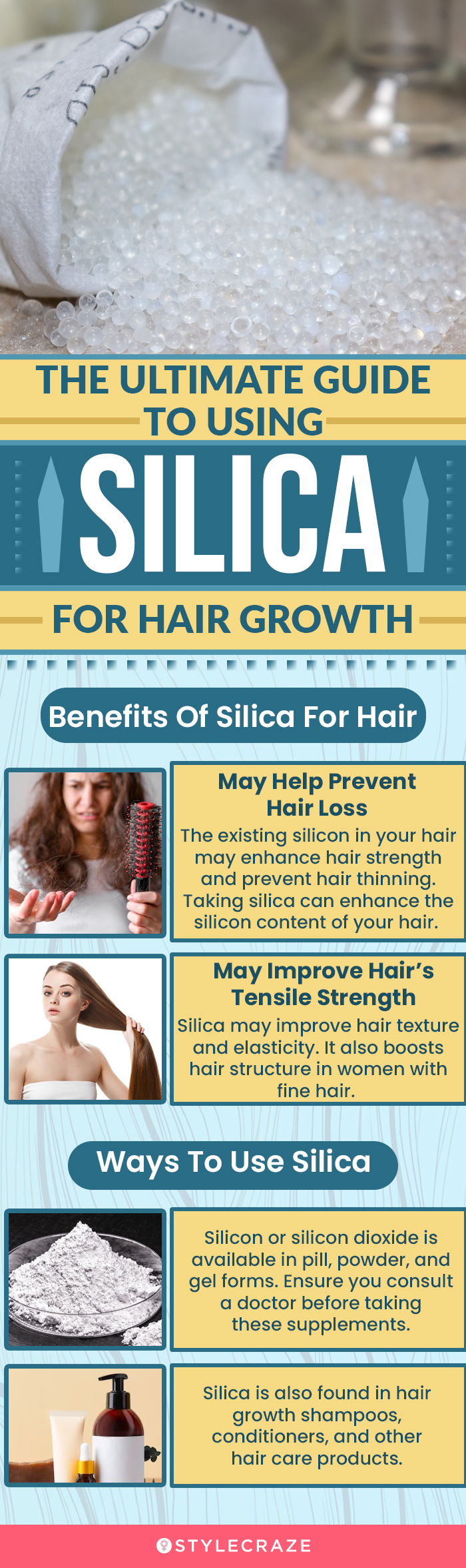 the ultimate guide to silica for hair growth (infographic)