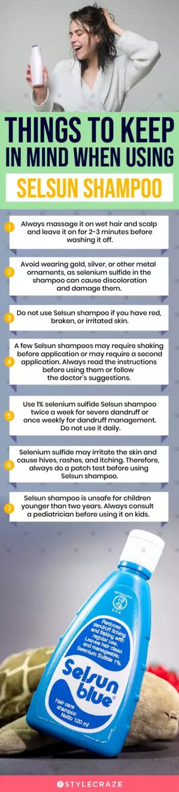 things to keep in mind when using selsun shampoo (infographic)