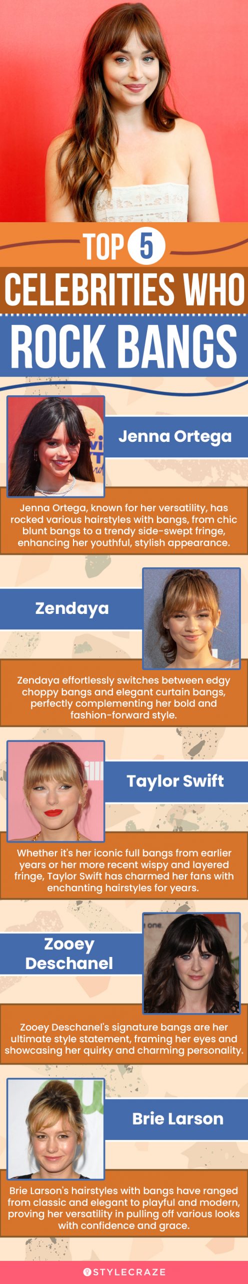 top 5 celebrities who rock bangs (infographic)