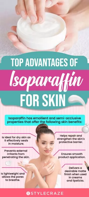 top advantages of isoparaffin for skin (infographic)