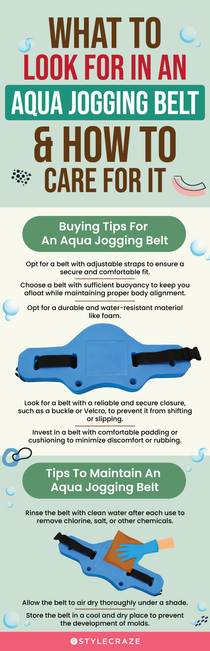 What To Look For In An Aqua Jogging Belt (infographic)