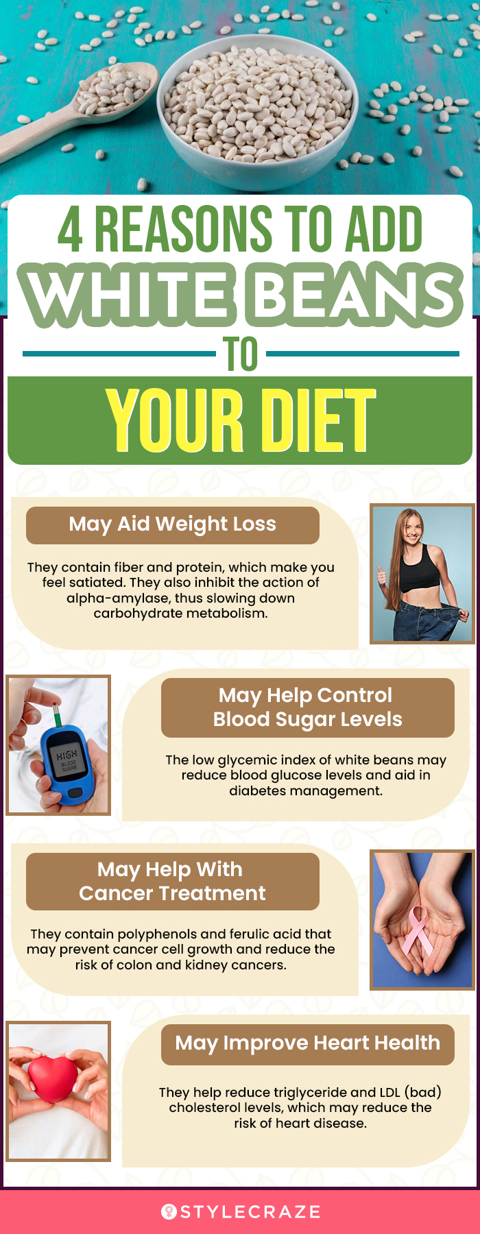 4 reasons for adding white beans to your diet (infographic)