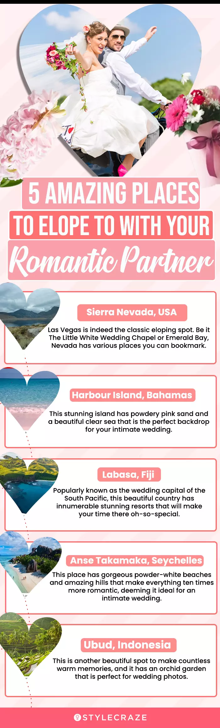5 amazing places to elope to with your romantic partner (infographic)
