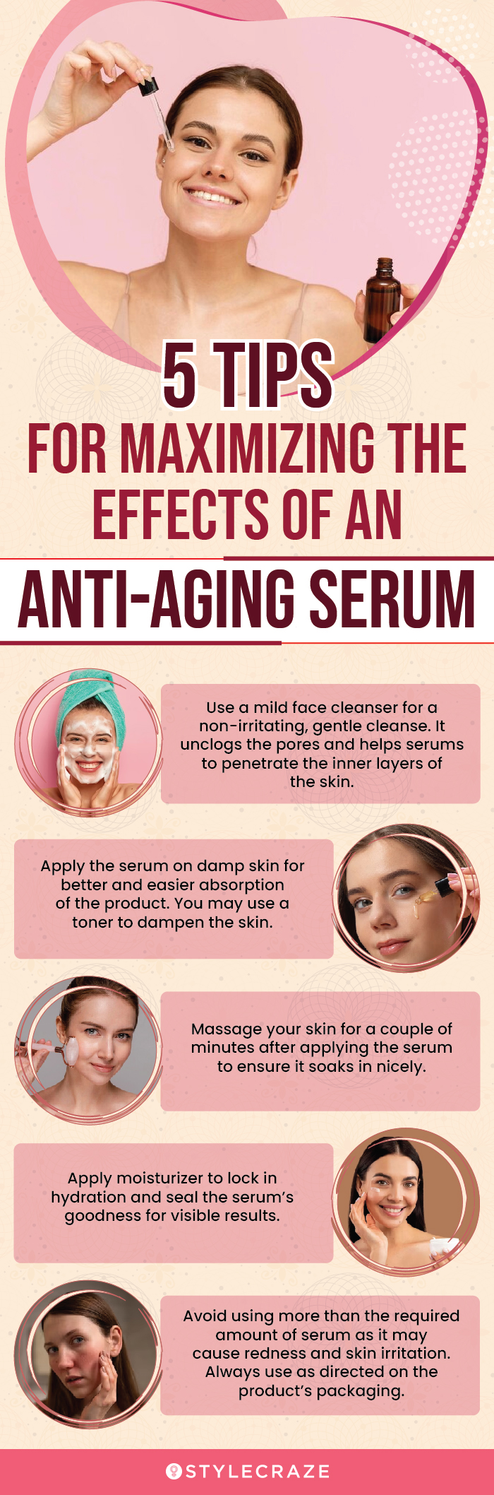 5 Tips For Maximizing The Effects Of An Anti-Aging Serum (infographic)