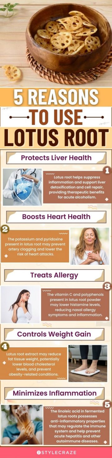 5 reasons to use lotus root (infographic)