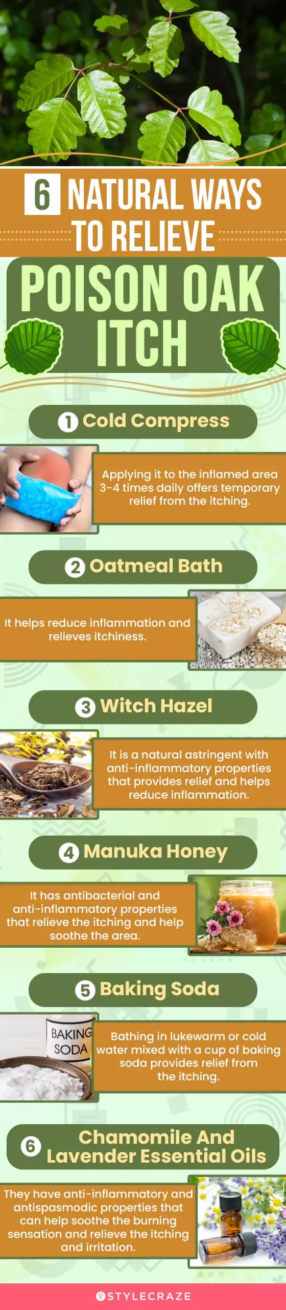 6 natural ways to relieve poison oak itch (infographic)