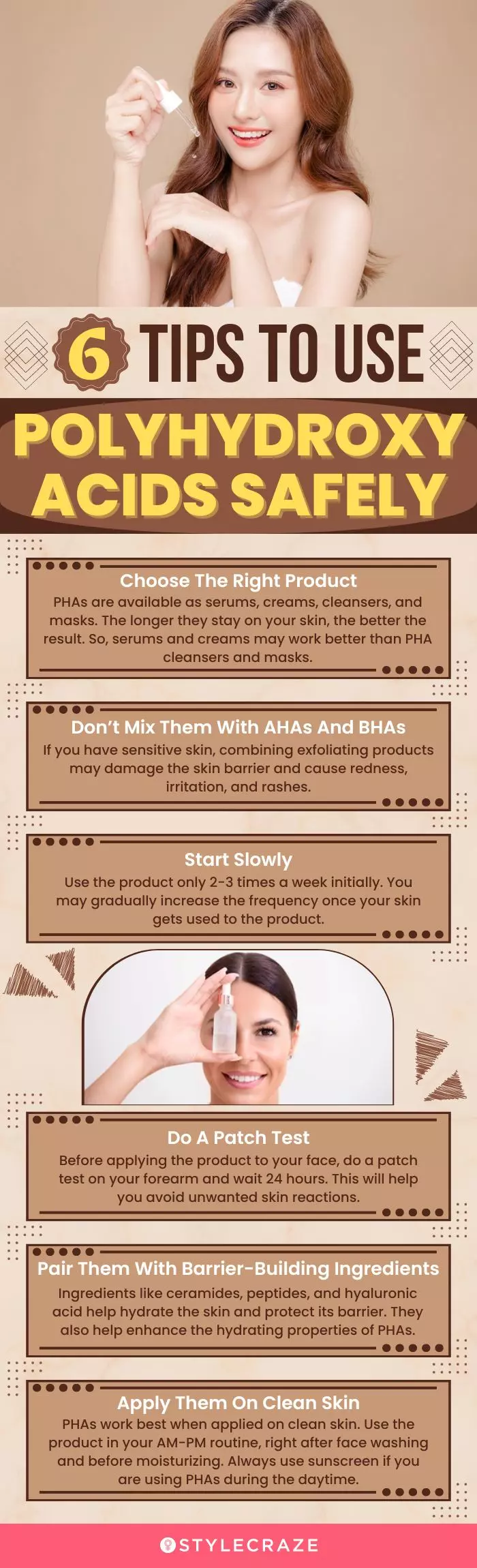 6 tips to use polyhydroxy acids safely (infographic)