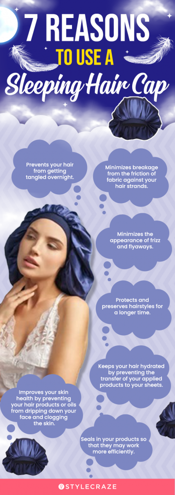 7 Reasons To Use A Sleeping Hair Cap (infographic)