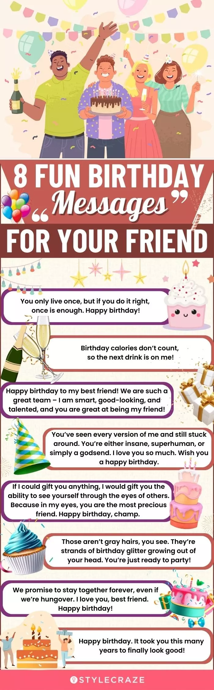 8 fun birthday messages for your friend (infographic)