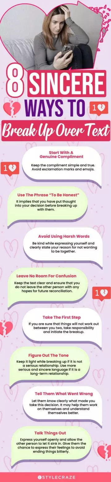 8 sincere ways to break up over text (infographic)