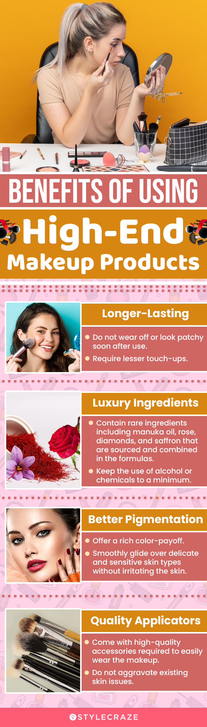 Benefits Of Using High-End Makeup Products (infographic)