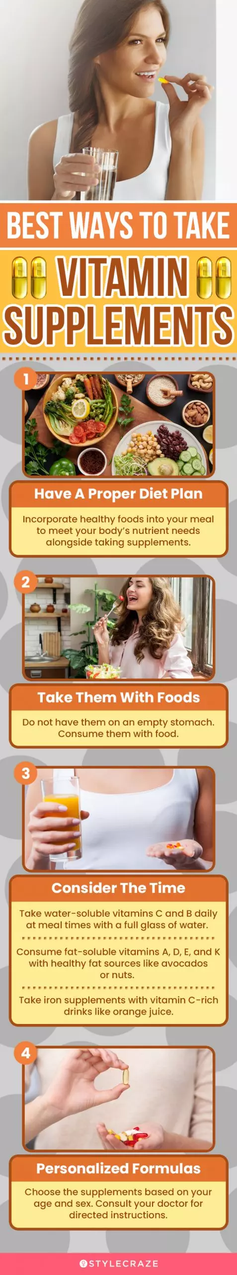 Best Ways To Take Vitamin Supplements (infographic)