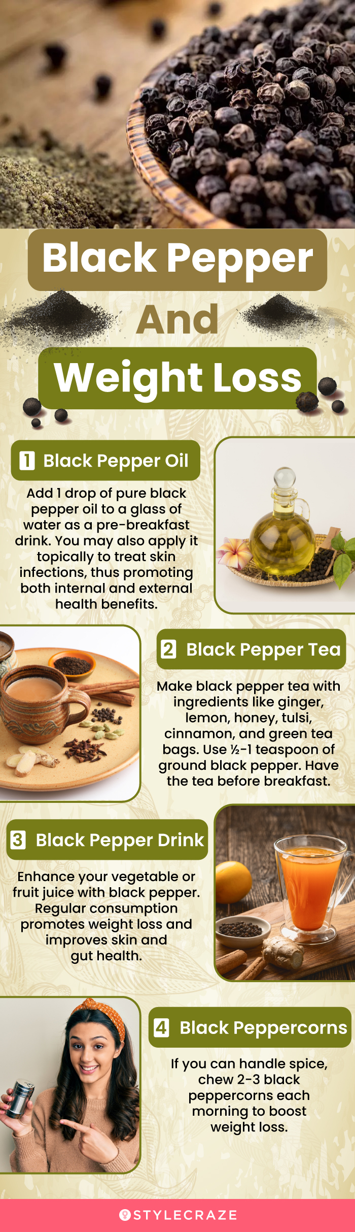 black pepper and weight loss (infographic)