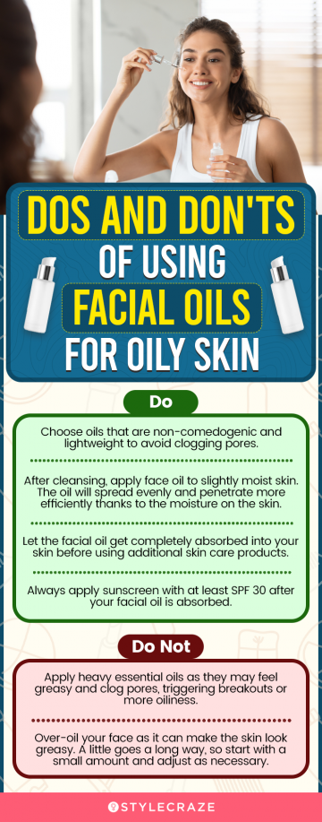 Dos And Don'ts Of Using Facial Oils For Oily Skin (infographic)