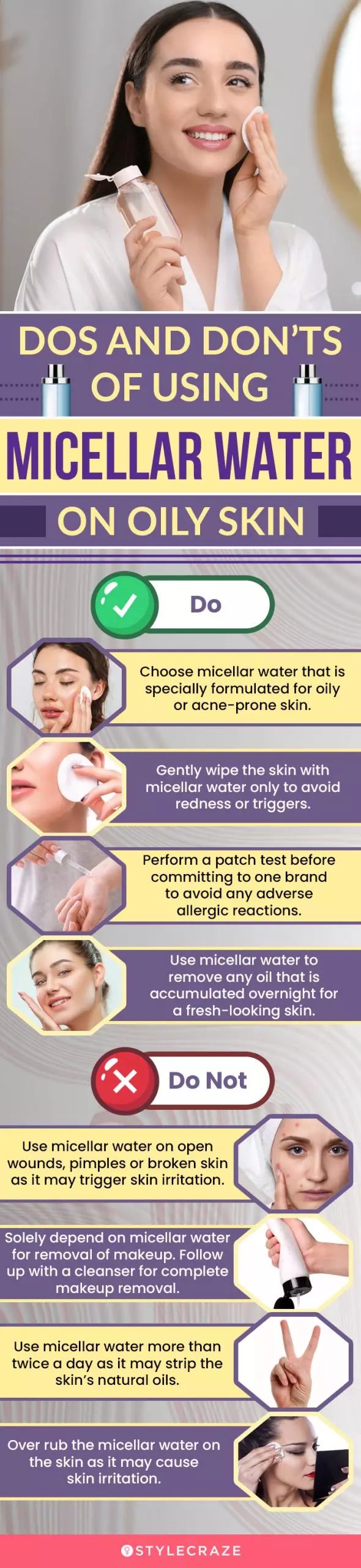 Dos And Don’ts Of Using Micellar Water On Oily Skin (infographic)