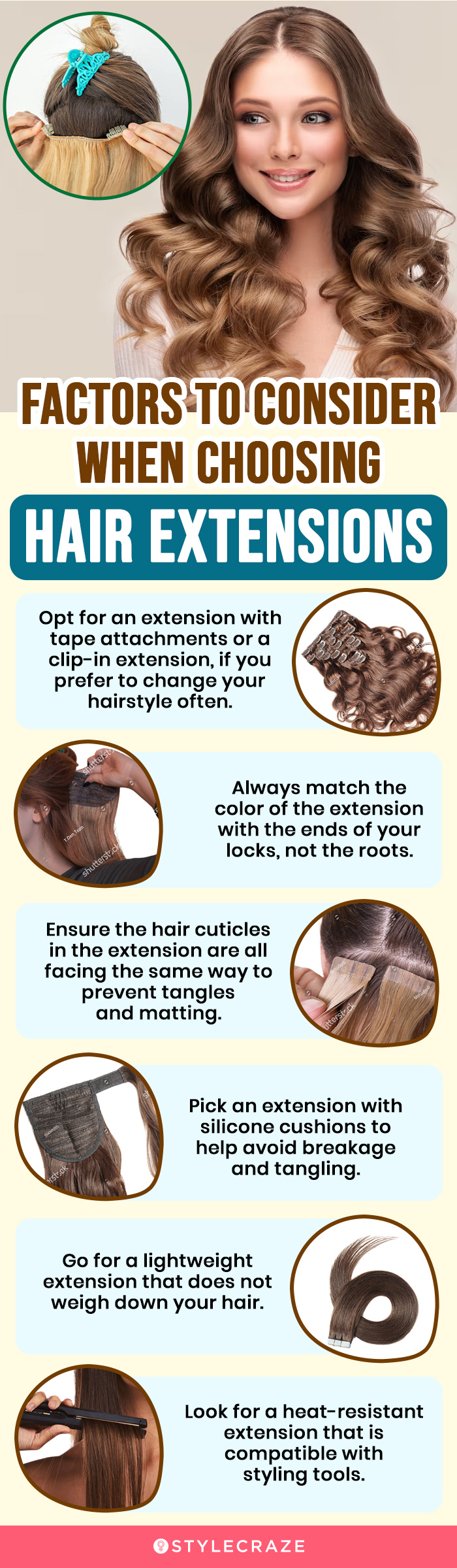 Factors To Consider When Choosing A Hair Extension (infographic)