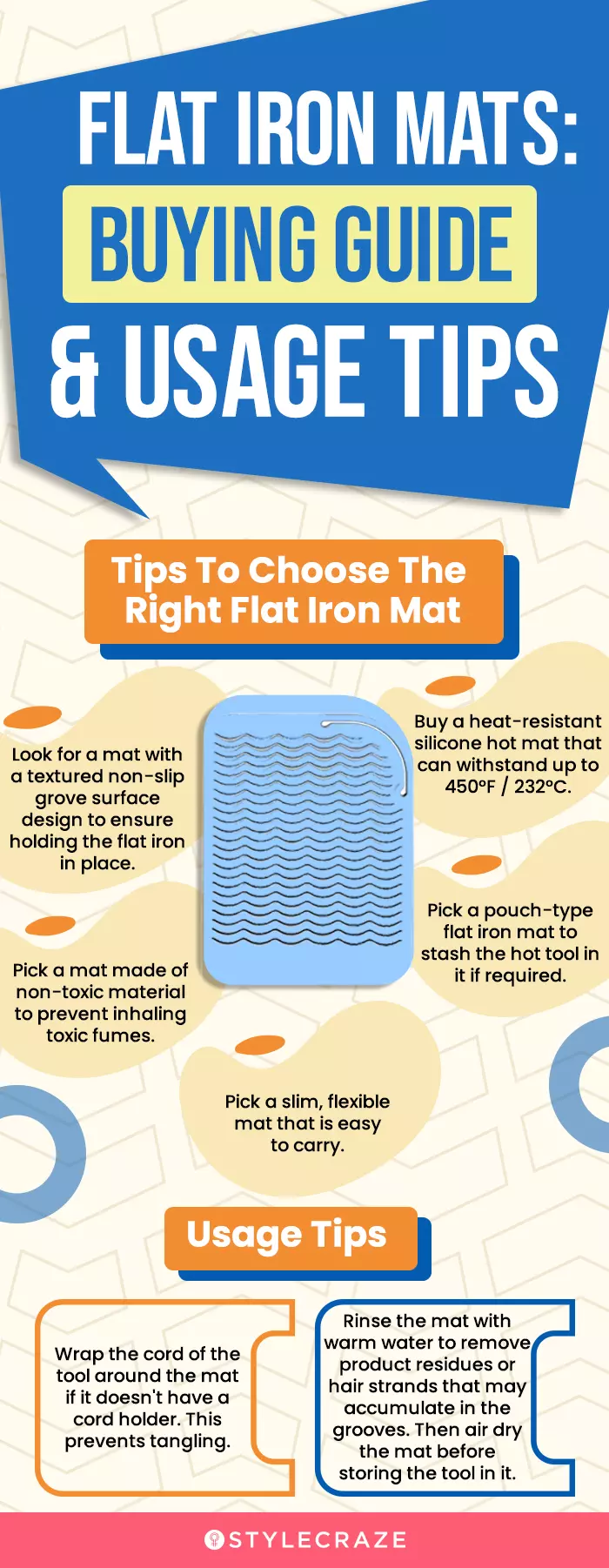 Flat Iron Mats Buying Guide & Usage Tips(infographic)