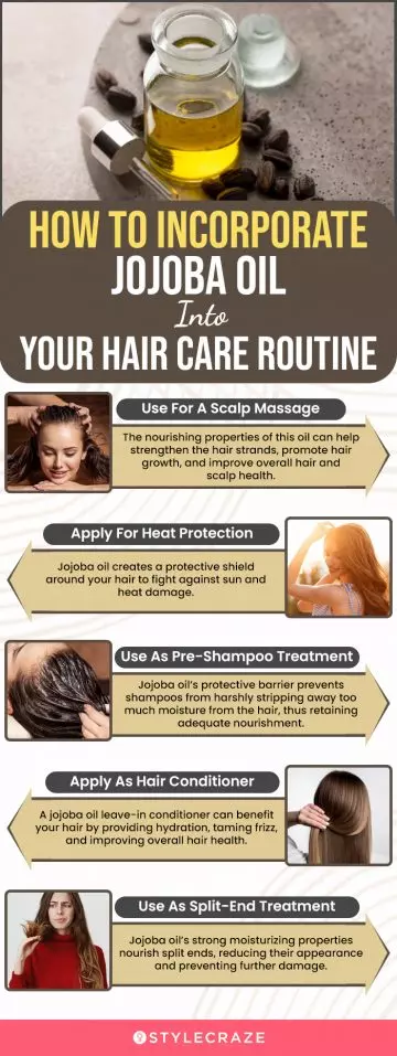 How To Incorporate Jojoba Oil Into Your Hair Care Routine (infographic)
