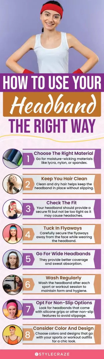 How To Use Your Headband The Right Way (infographic)