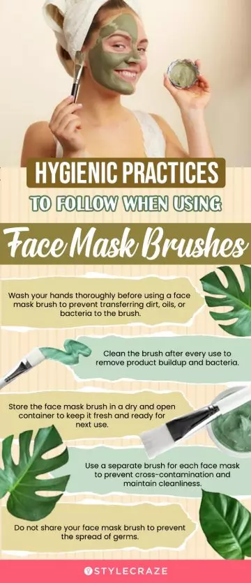 Hygienic Practices To Follow When Using Face Mask Brushes (infographic)