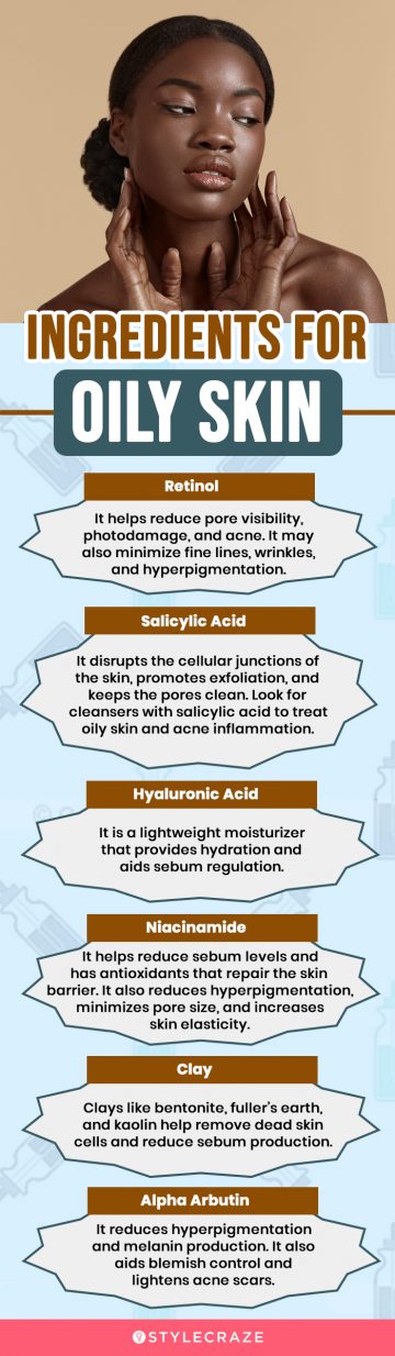 ingredients for oily skin (infographic)