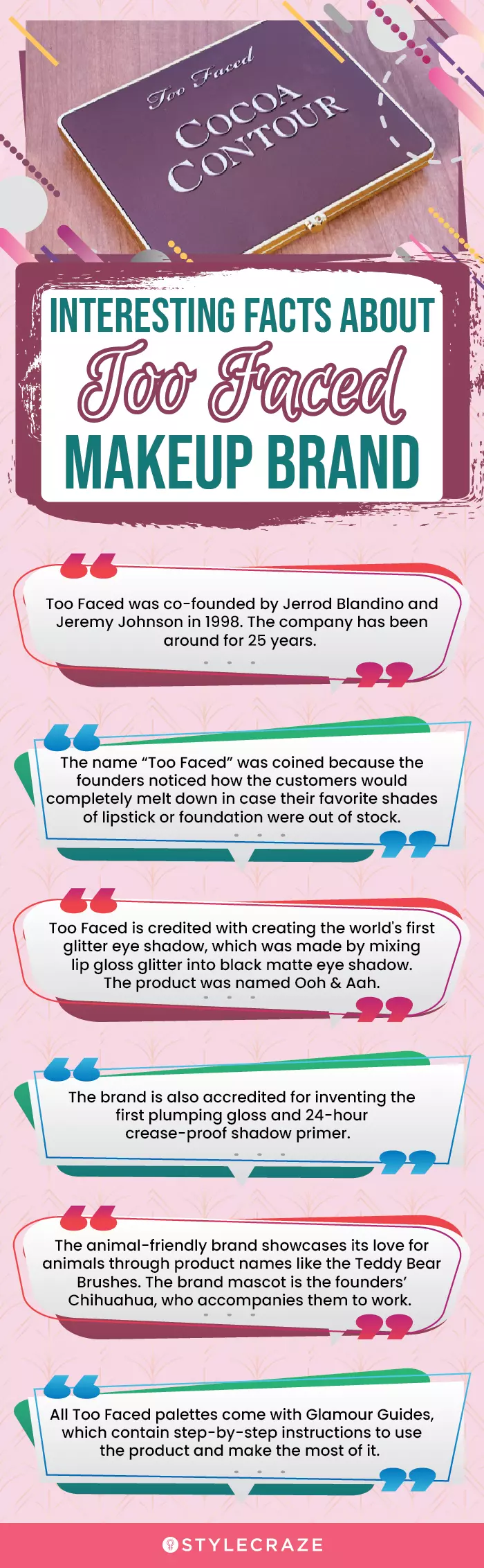 Interesting Facts About Too Faced Makeup Brand (infographic)