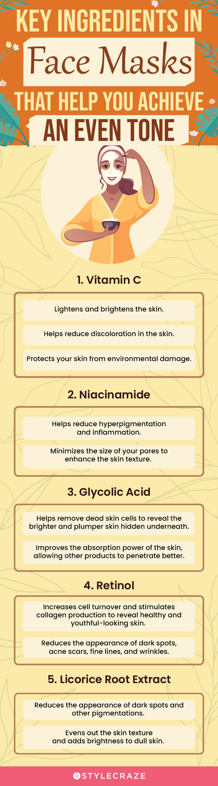 Key Ingredients In Face Masks That Help You Achieve An Even Tone (infographic)