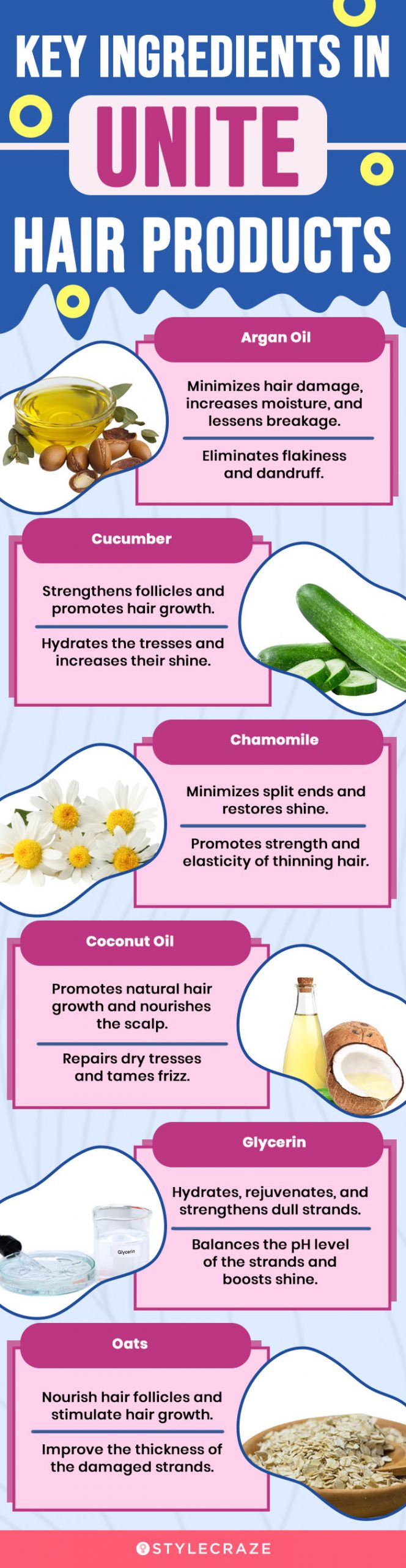 Key Ingredients In UNITE Hair Products (infographic)