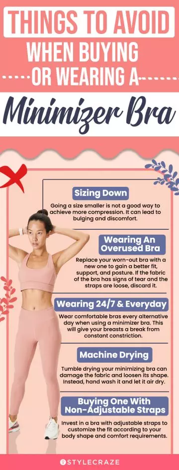 Things To Avoid When Buying Or Wearing A Minimizer Bra (infographic)