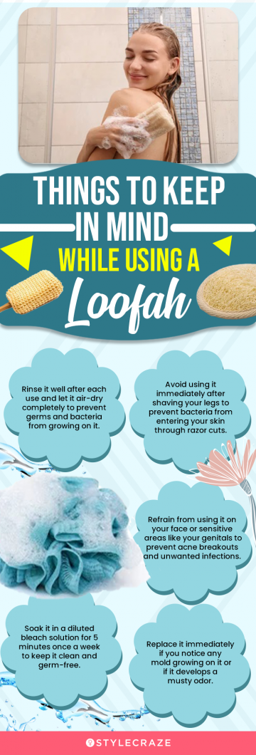 Things To Keep In Mind While Using A Loofah (infographic)