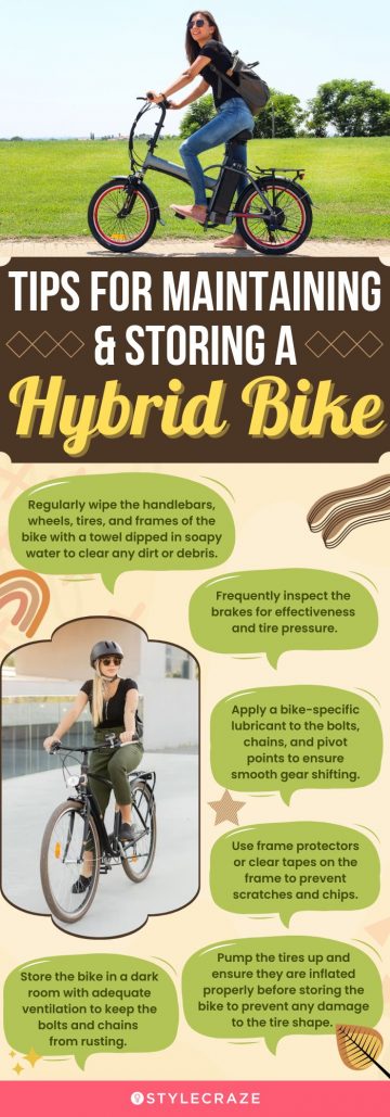 Tips For Maintaining & Storing A Hybrid Bike (infographic)