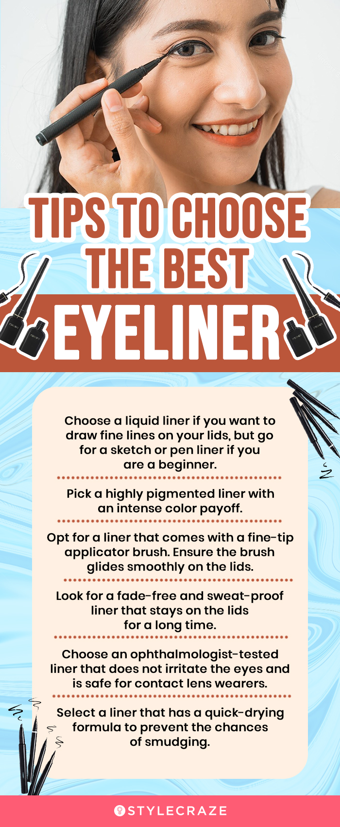 Tips To Choose The Best Eyeliner (infographic)