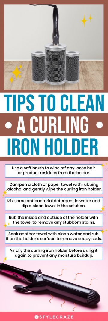 Tips To Clean A Curling Iron Holder (infographic)